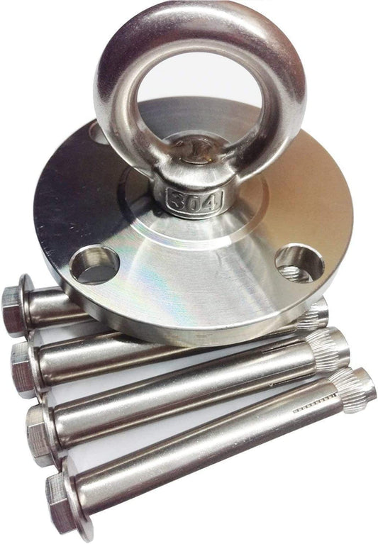 SUS 304 Stainless Steel Suspension Strap Trainer Mount Anchor Bracket Hook Wall /Ceiling Mount Bracket for Gym Suspension Training Straps Yoga Swing, Boxing Bag Equipment,Loading Capacity: 2204 Lbs