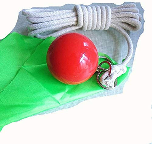 Suzakoo Exercise Ball Martial Arts Fitness Equipment Tool Practice Instrument Rubber with Rope Soft