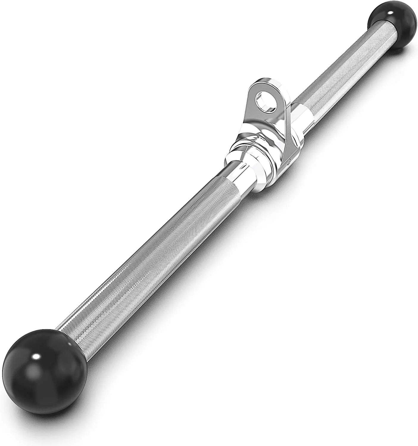 Synergee Straight Bar Cable Attachment. Universal Attachment for Cable Machines. Pull Down/Press down Bar Accessory. Available Sizes 12”, 14” and 20”