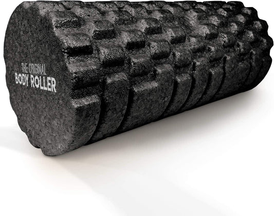 The Original Body Roller - High Density Foam Roller Massager for Deep Tissue Massage of the Back and Leg Muscles - Self Myofascial Release of Painful Trigger Point Muscle Adhesions