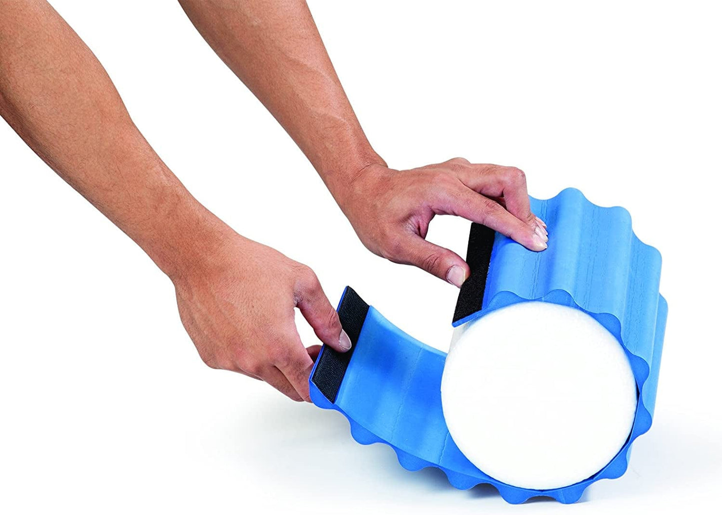 THERABAND Foam Roller Wraps+ for Hands-Free Myofascial Release, Deep Tissue Massage, and Stabilization Exercises, 6 Inch Round