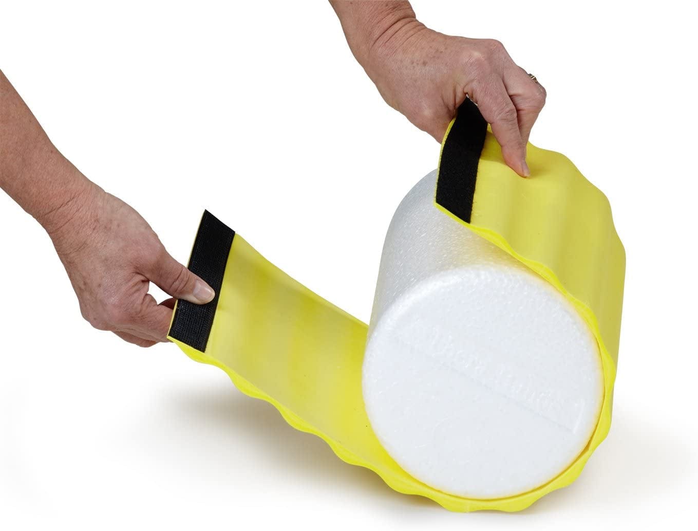 THERABAND Foam Roller Wraps+ for Hands-Free Myofascial Release, Deep Tissue Massage, and Stabilization Exercises, 6 Inch Round