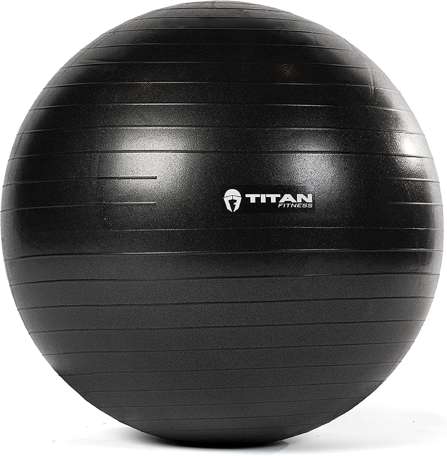 Titan Fitness Exercise Stability Ball Black 65Cm Yoga Pilates anti Burst W/Pump