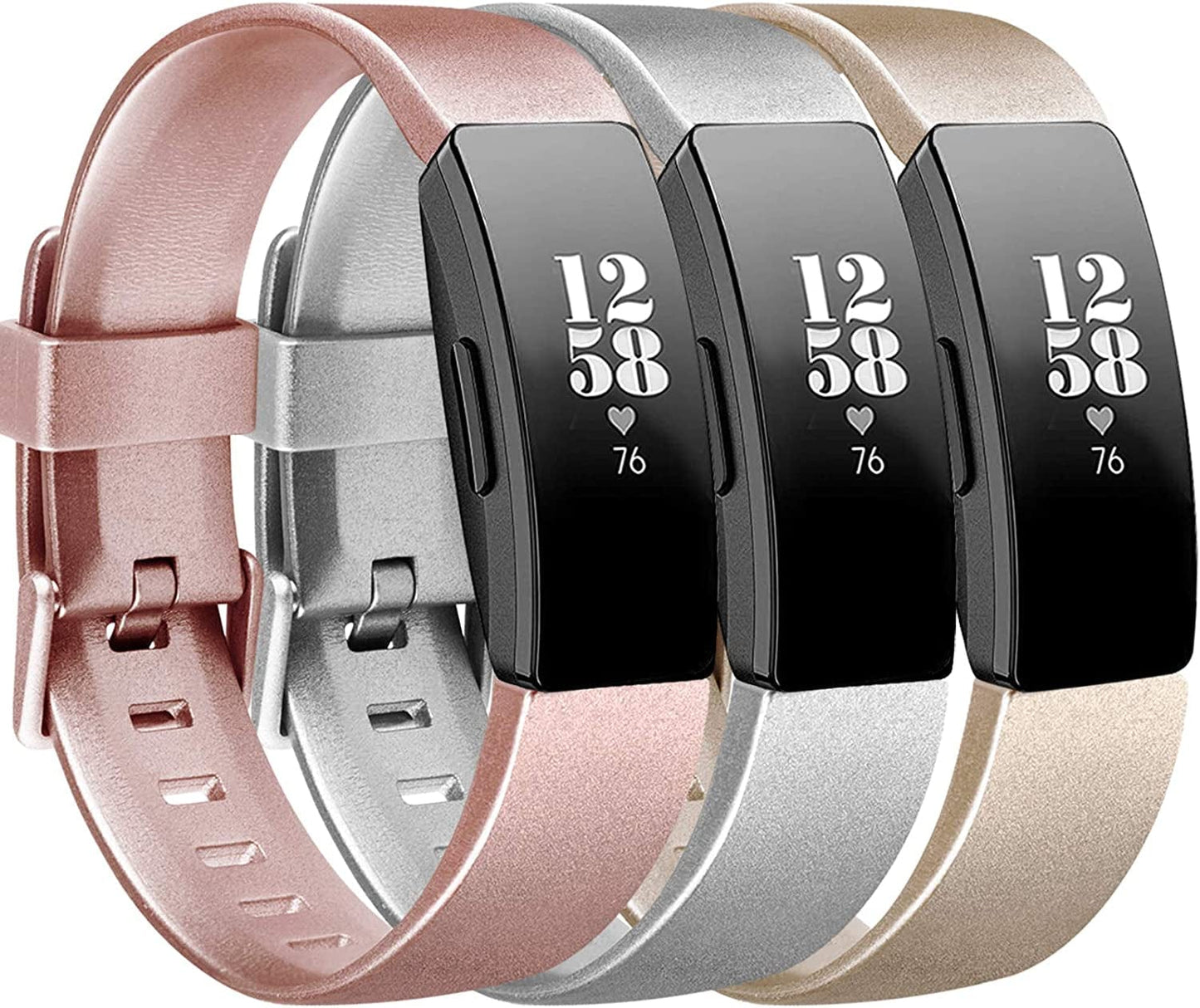 Tobfit Sport Bands Compatible with Fitbit Inspire Hr/Inspire/Ace 2 Fitness Tracker Accessories Strap for Women Men, Small Large