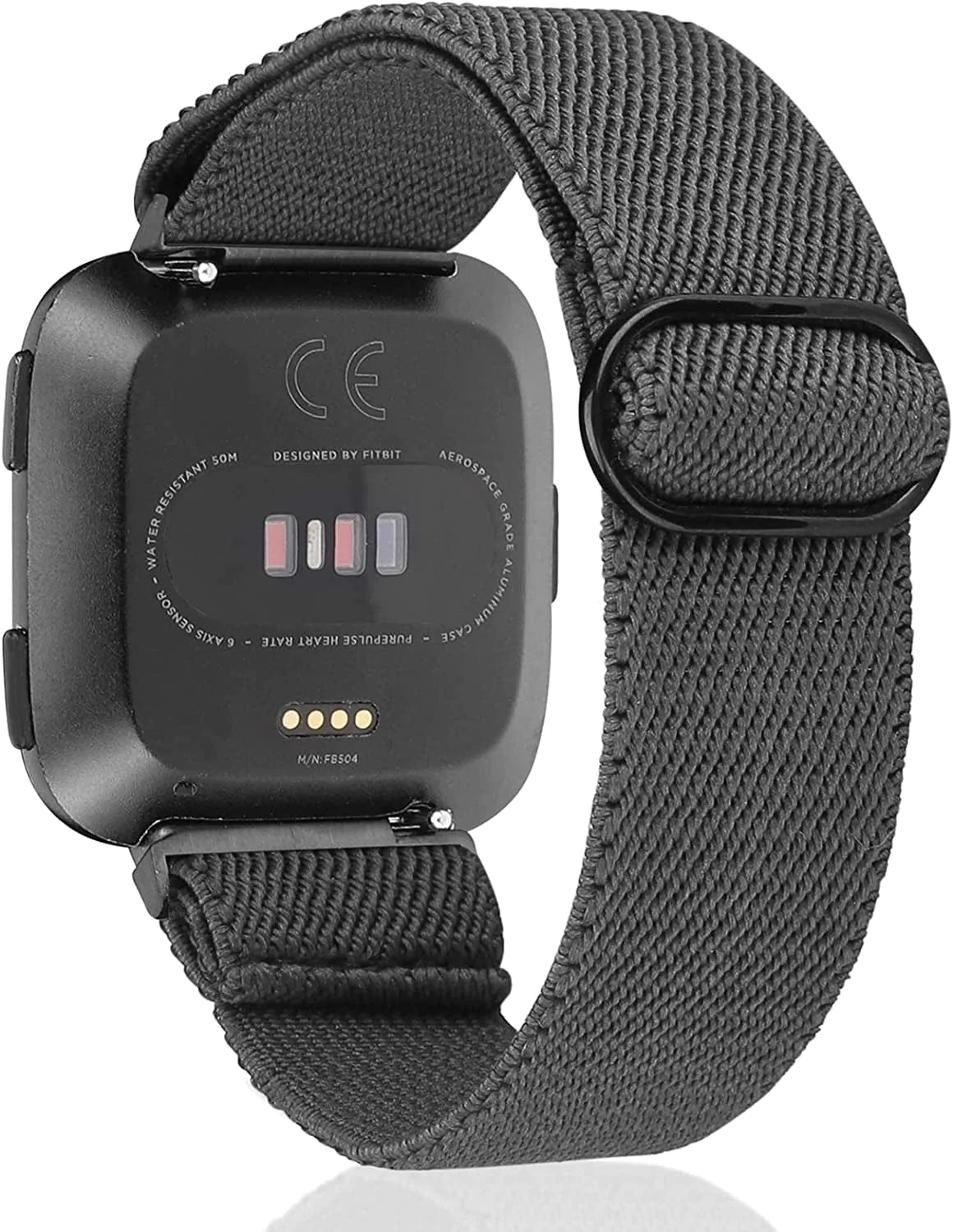 TOYOUTHS Compatible with Fitbit Versa/Versa 2 Bands for Women Men Adjustable Elastic Nylon Fabric Strap Replacement for Versa Lite Edition Stretchy Solo Loop Bracelet Wristband Accessories