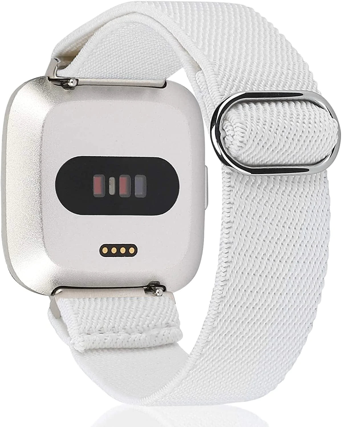 TOYOUTHS Compatible with Fitbit Versa/Versa 2 Bands for Women Men Adjustable Elastic Nylon Fabric Strap Replacement for Versa Lite Edition Stretchy Solo Loop Bracelet Wristband Accessories