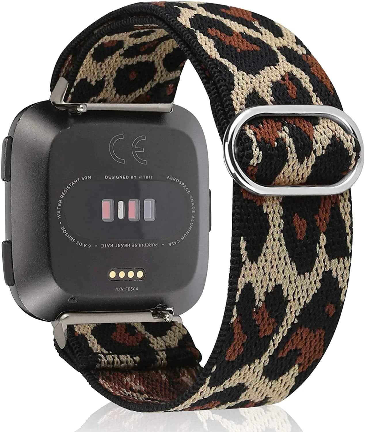 TOYOUTHS Compatible with Fitbit Versa/Versa 2 Bands for Women Men Adjustable Elastic Nylon Fabric Strap Replacement for Versa Lite Edition Stretchy Solo Loop Bracelet Wristband Accessories