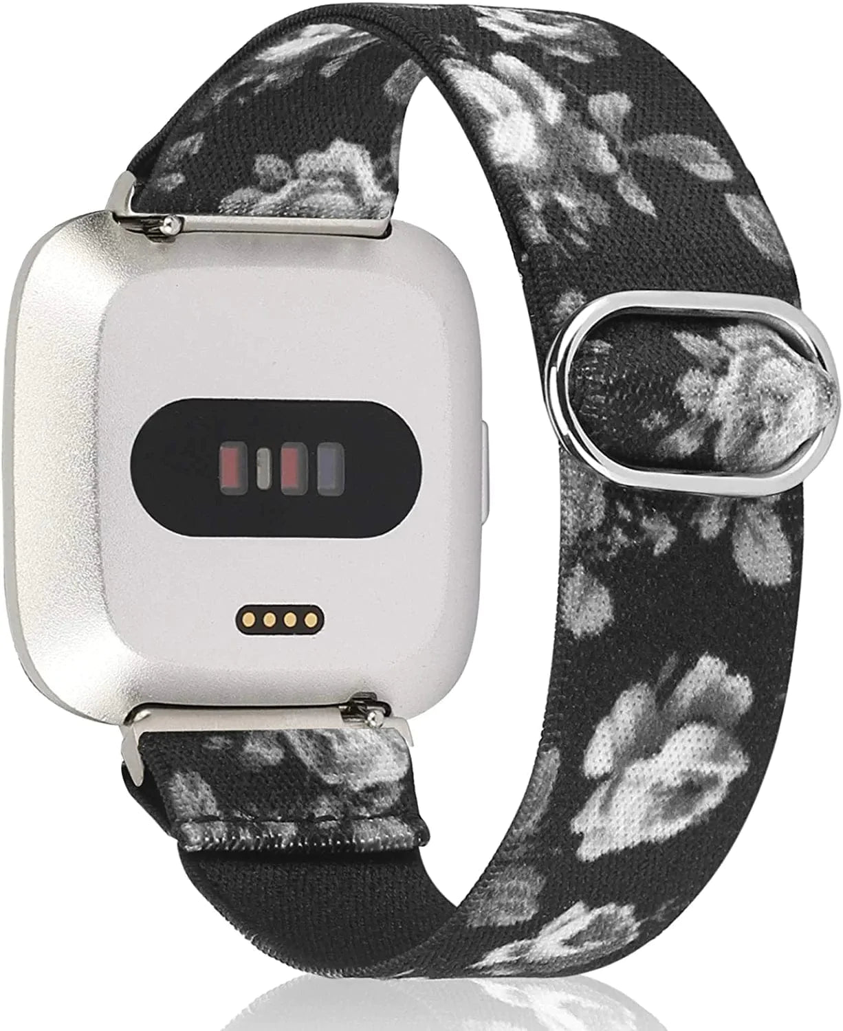 TOYOUTHS Compatible with Fitbit Versa/Versa 2 Bands for Women Men Adjustable Elastic Nylon Fabric Strap Replacement for Versa Lite Edition Stretchy Solo Loop Bracelet Wristband Accessories