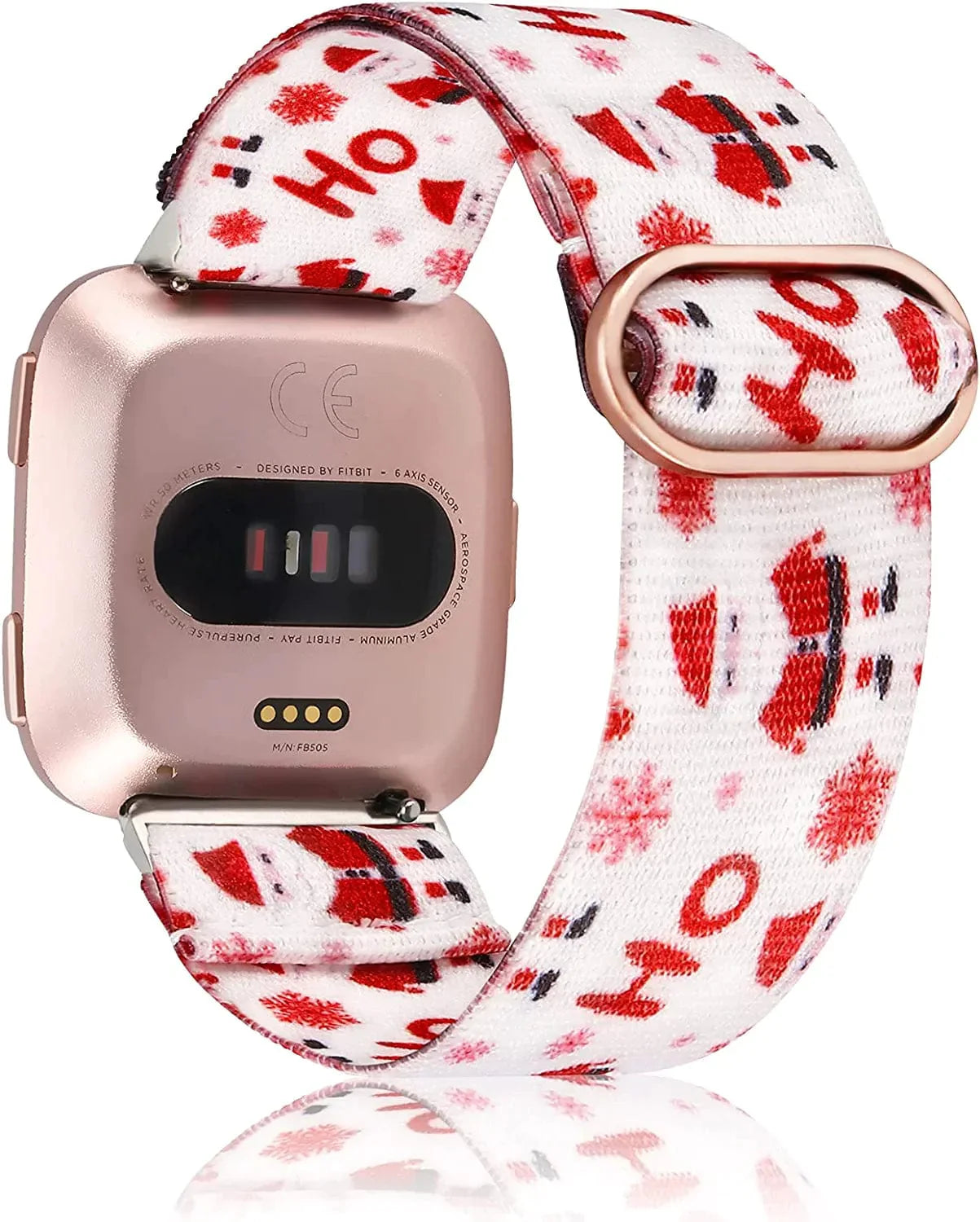 TOYOUTHS Compatible with Fitbit Versa/Versa 2 Bands for Women Men Adjustable Elastic Nylon Fabric Strap Replacement for Versa Lite Edition Stretchy Solo Loop Bracelet Wristband Accessories