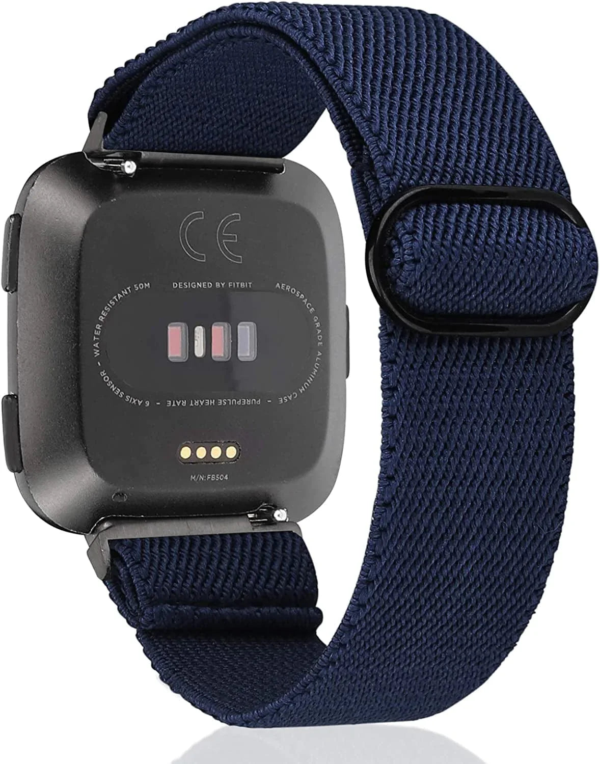 TOYOUTHS Compatible with Fitbit Versa/Versa 2 Bands for Women Men Adjustable Elastic Nylon Fabric Strap Replacement for Versa Lite Edition Stretchy Solo Loop Bracelet Wristband Accessories