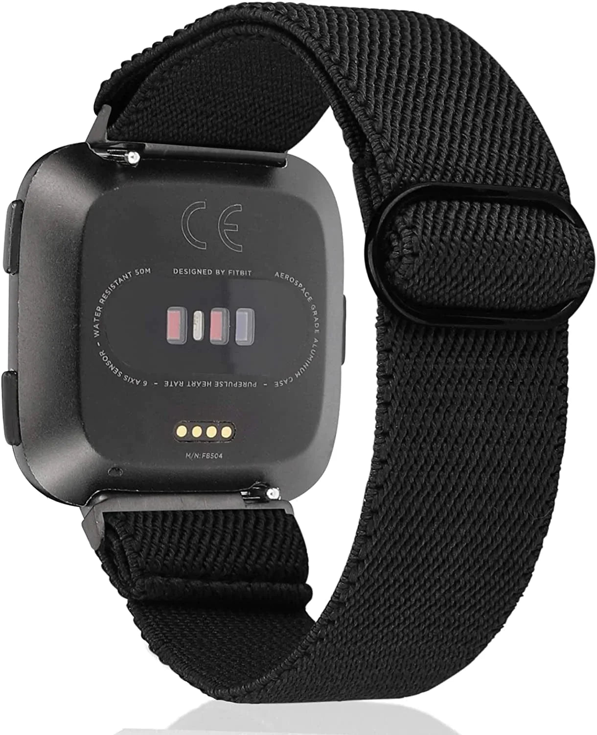 TOYOUTHS Compatible with Fitbit Versa/Versa 2 Bands for Women Men Adjustable Elastic Nylon Fabric Strap Replacement for Versa Lite Edition Stretchy Solo Loop Bracelet Wristband Accessories