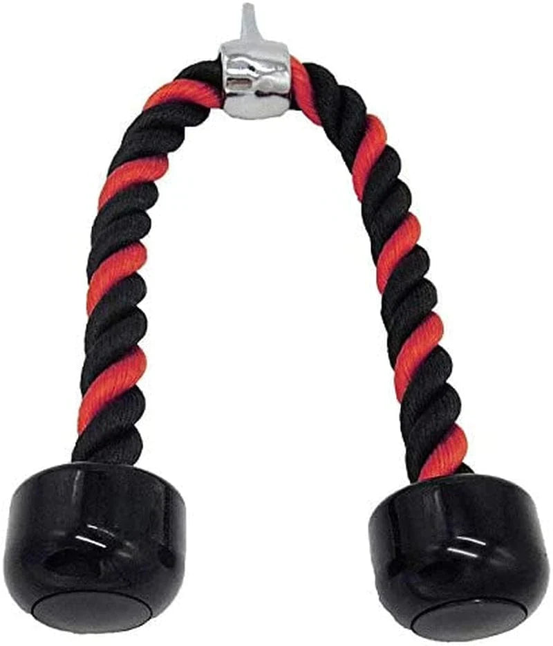 Tricep Rope Cable Attachments Cable Machine Accessories for Home Gym, 27 Inch Tricep Rope for Pulley System Attachment, LAT Pull down Attachment, Cable Machine Attachments, Weight Fitness with Pulldown Grips