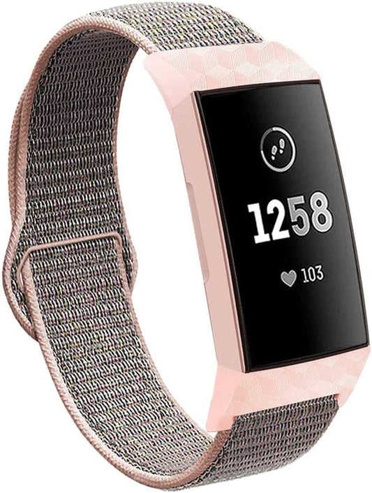 VEAQEE Nylon Bands Compatible with Charge 4 & Charge 3 & 3 SE Women Man Soft Nylon Band Breathable Quick Release Sport Replacement Accessories Wristband, 5.3''- 8.7''…