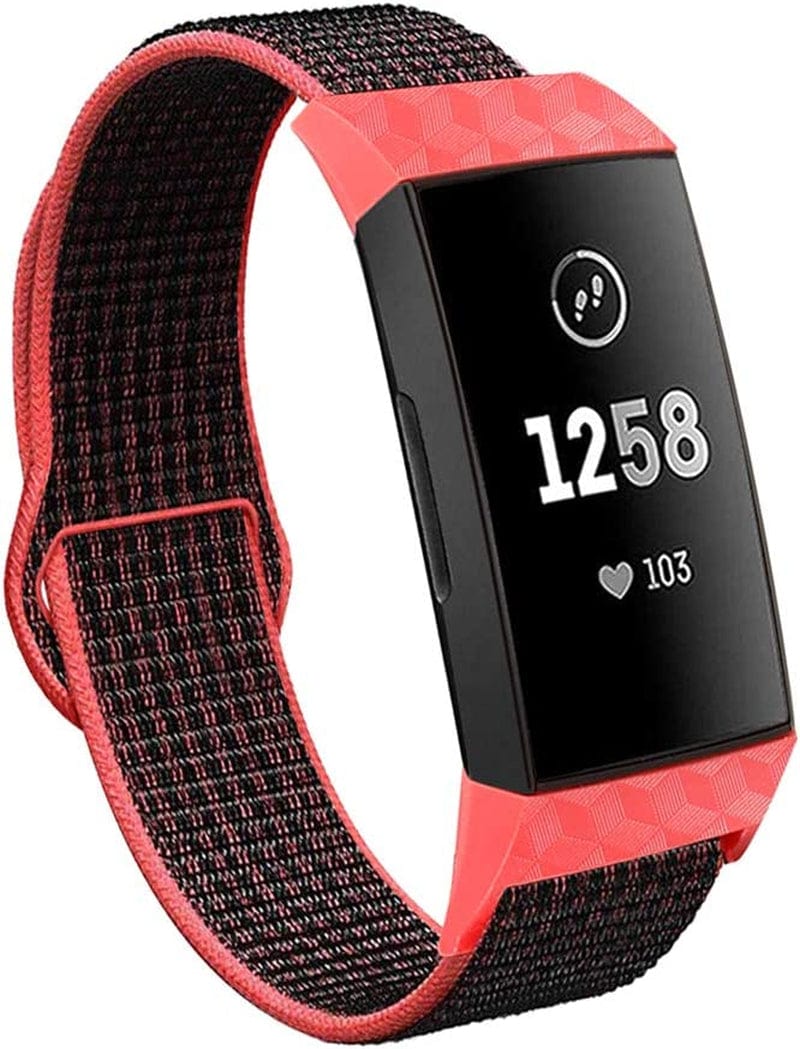 VEAQEE Nylon Bands Compatible with Charge 4 & Charge 3 & 3 SE Women Man Soft Nylon Band Breathable Quick Release Sport Replacement Accessories Wristband, 5.3''- 8.7''…