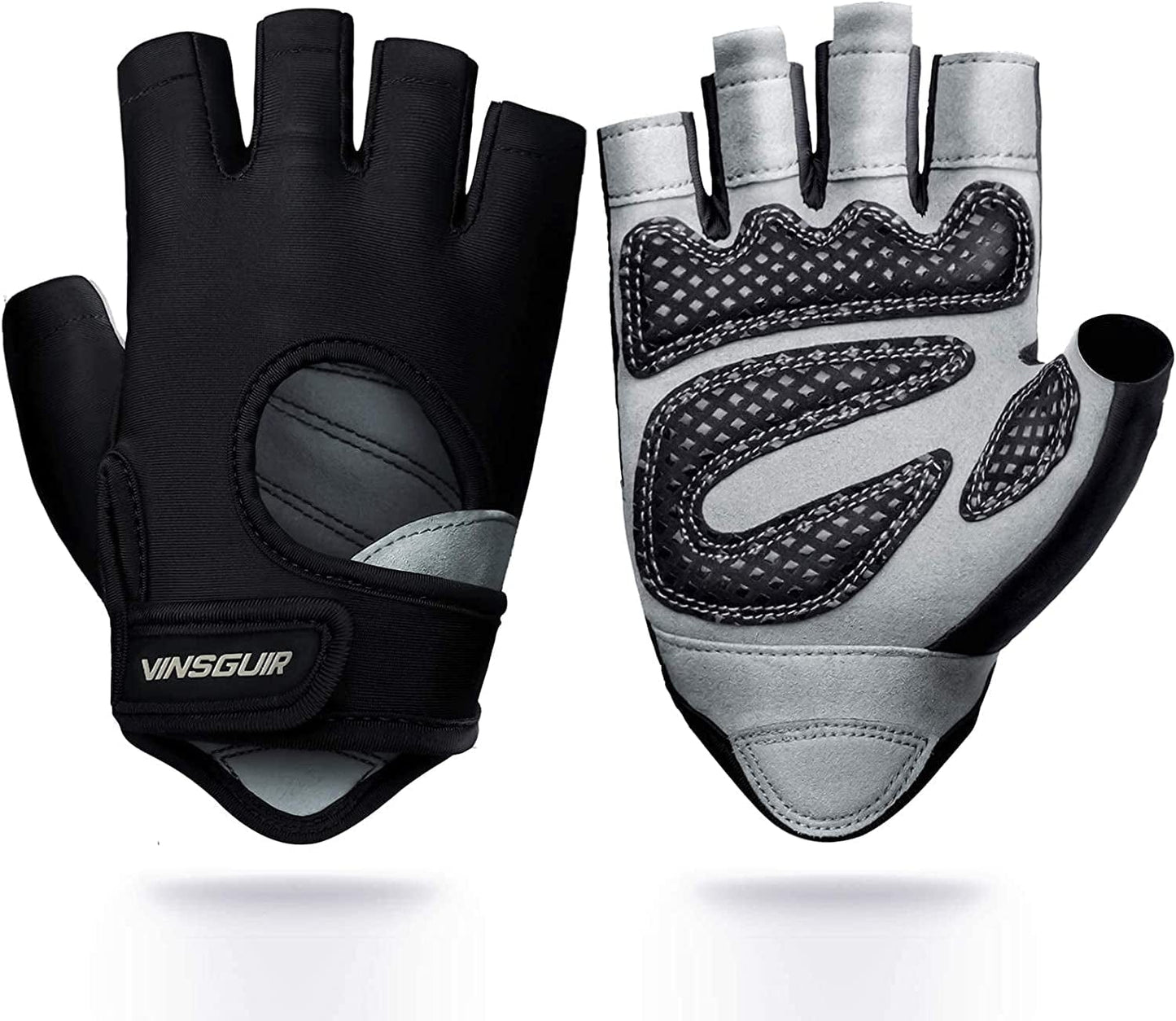 VINSGUIR Workout Gloves for Men and Women, Weight Lifting Gloves with Excellent Grip, Lightweight Gym Gloves for Weightlifting, Cycling, Exercise, Training, Pull Ups, Fitness, Climbing and Rowing
