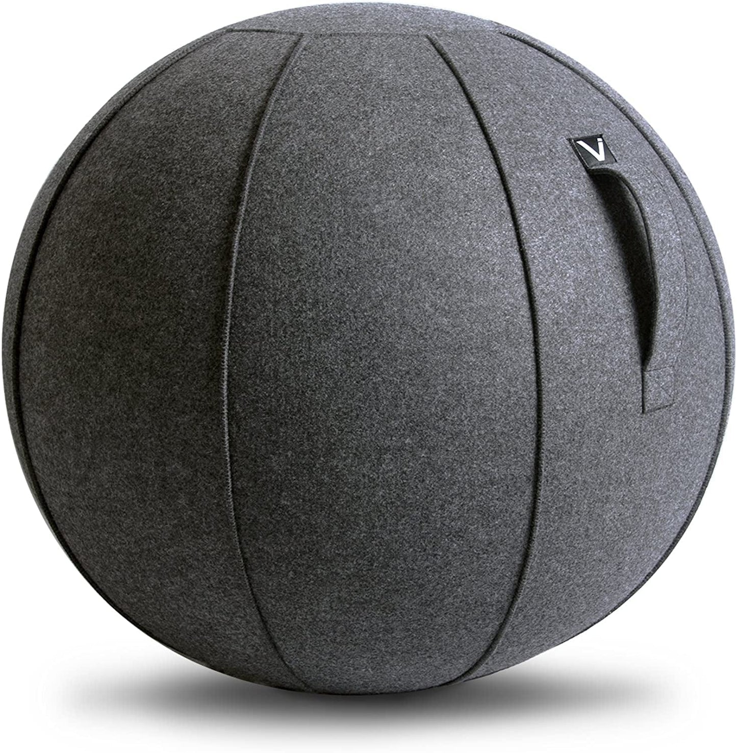 Vivora Luno Exercise Ball Chair, Anthracite Cover, Felt, Max Size (25 to 26 Inches), for Home Offices, Balance Training, Yoga Ball