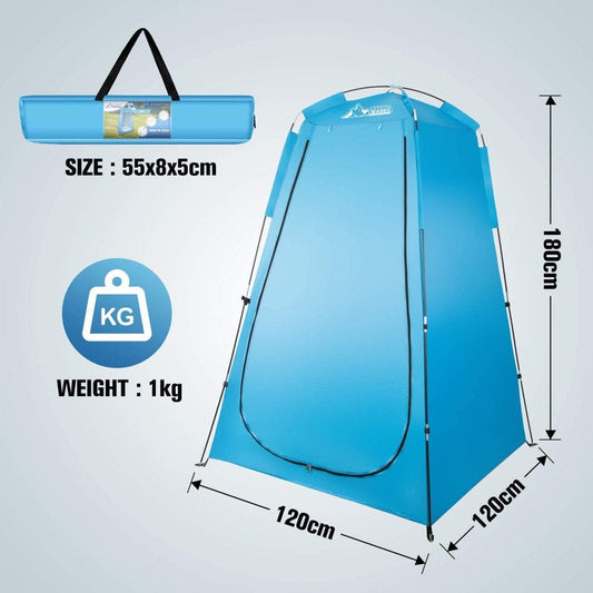 WADEO Changing Room Shower Tent Instant Portable Outdoor Shower Tent, Camp Toilet, Rain Shelter for Camping & Beach – Lightweight & Sturdy, Easy Set Up, Foldable - with Carry Bag