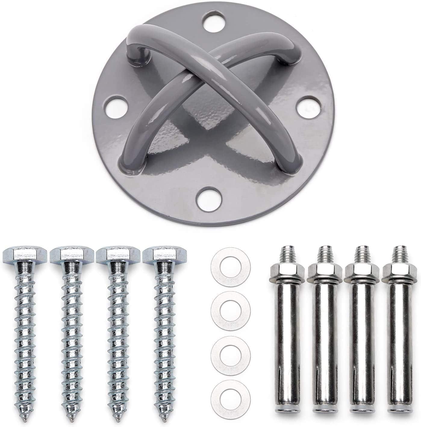 Wall Ceiling Mount Anchor for Suspension Straps Yoga Swing Brackets Resistance Trainer Yoga Body Weight Strength Training Systems Gymnastic Rings Boxing Equipment Heavy Bag