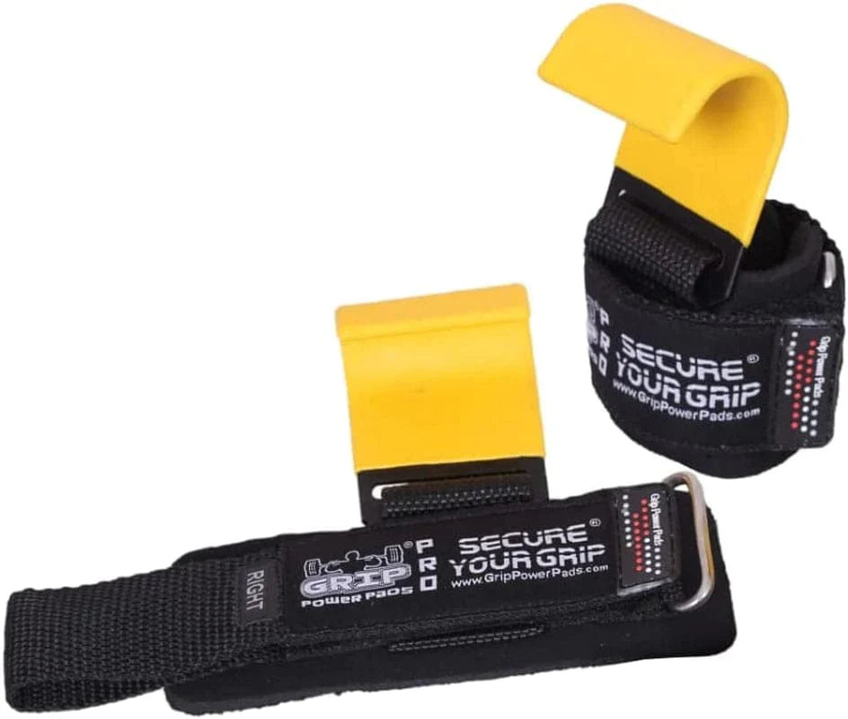 Weight Lifting Hooks Heavy Duty Lifting Wrist Straps Pull Ups Deadlift Straps Power Lifting Grips Padded Workout Straps for Weightlifting Gym Gloves for Men & Women Premium Workout Equipment