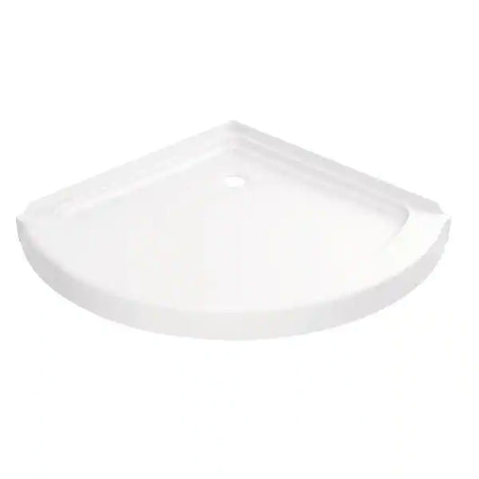 Delta Foundations 38 in. L x 38 in. W, Corner Shower Pan Base, Corner Drain - $100