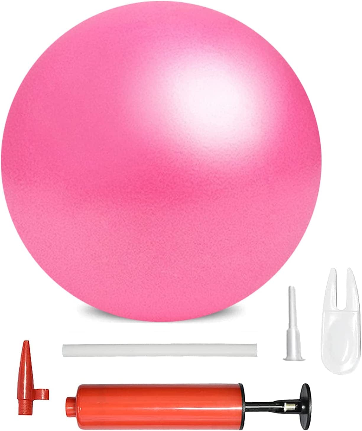 XIECCX Mini Yoga Balls 6 Inch Exercise Pilates Ball Therapy Ball Balance Ball Bender Ball Barre Equipment for Home Stability Squishy Training Physicalcore Training with Pump