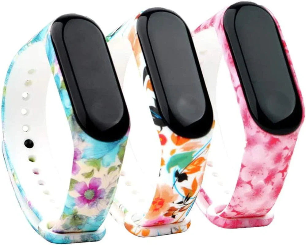 Ybludiy Mi Band 4 Strap,Soft Bands for Xiaomi Mi Band 4 Strap/Xiaomi Mi Band 3 Strap,Colorful Wristbands Replacement Accessories Straps Bracelets for Mi Band 4 Strap