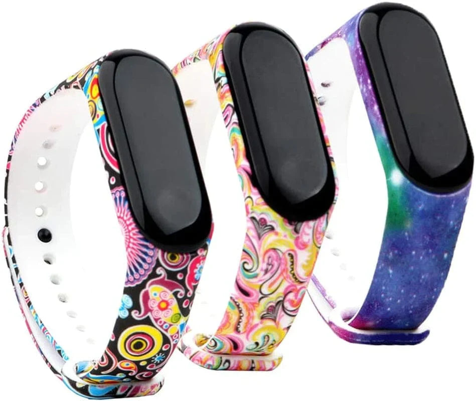 Ybludiy Mi Band 4 Strap,Soft Bands for Xiaomi Mi Band 4 Strap/Xiaomi Mi Band 3 Strap,Colorful Wristbands Replacement Accessories Straps Bracelets for Mi Band 4 Strap