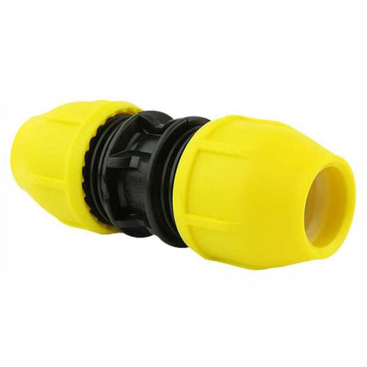 Pipe Coupling Underground Yellow Poly Coupler  3/4" IPS DR 11