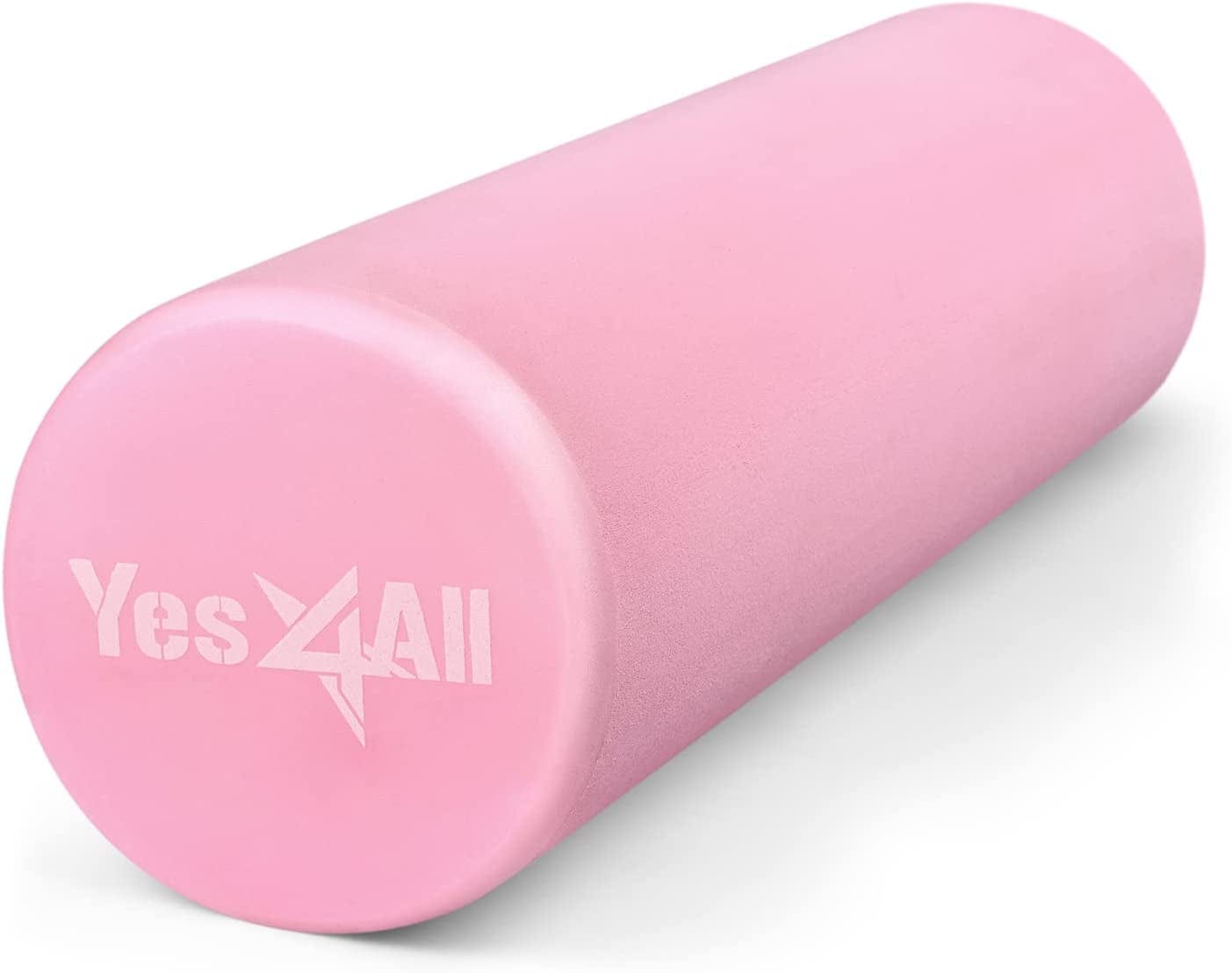 Yes4All Medium-Density round EVA Foam Roller 12", 18", 24", 36" for Back, Legs, Exercise, Deep Tissue, Physical Activities and Muscle Massage