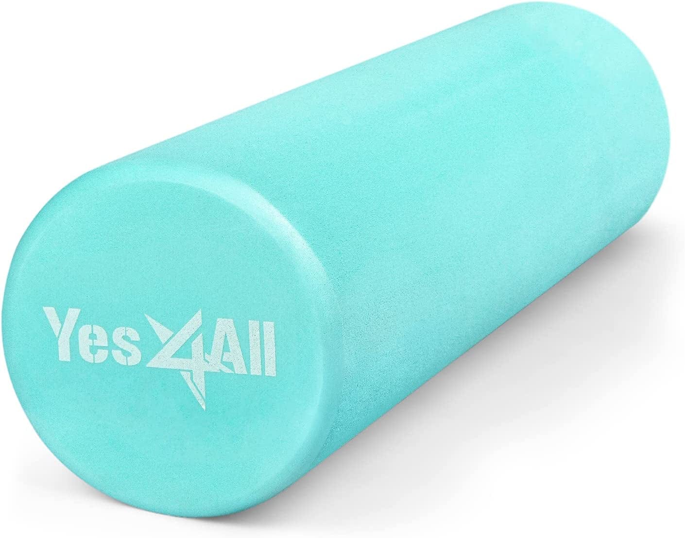 Yes4All Medium-Density round EVA Foam Roller 12", 18", 24", 36" for Back, Legs, Exercise, Deep Tissue, Physical Activities and Muscle Massage