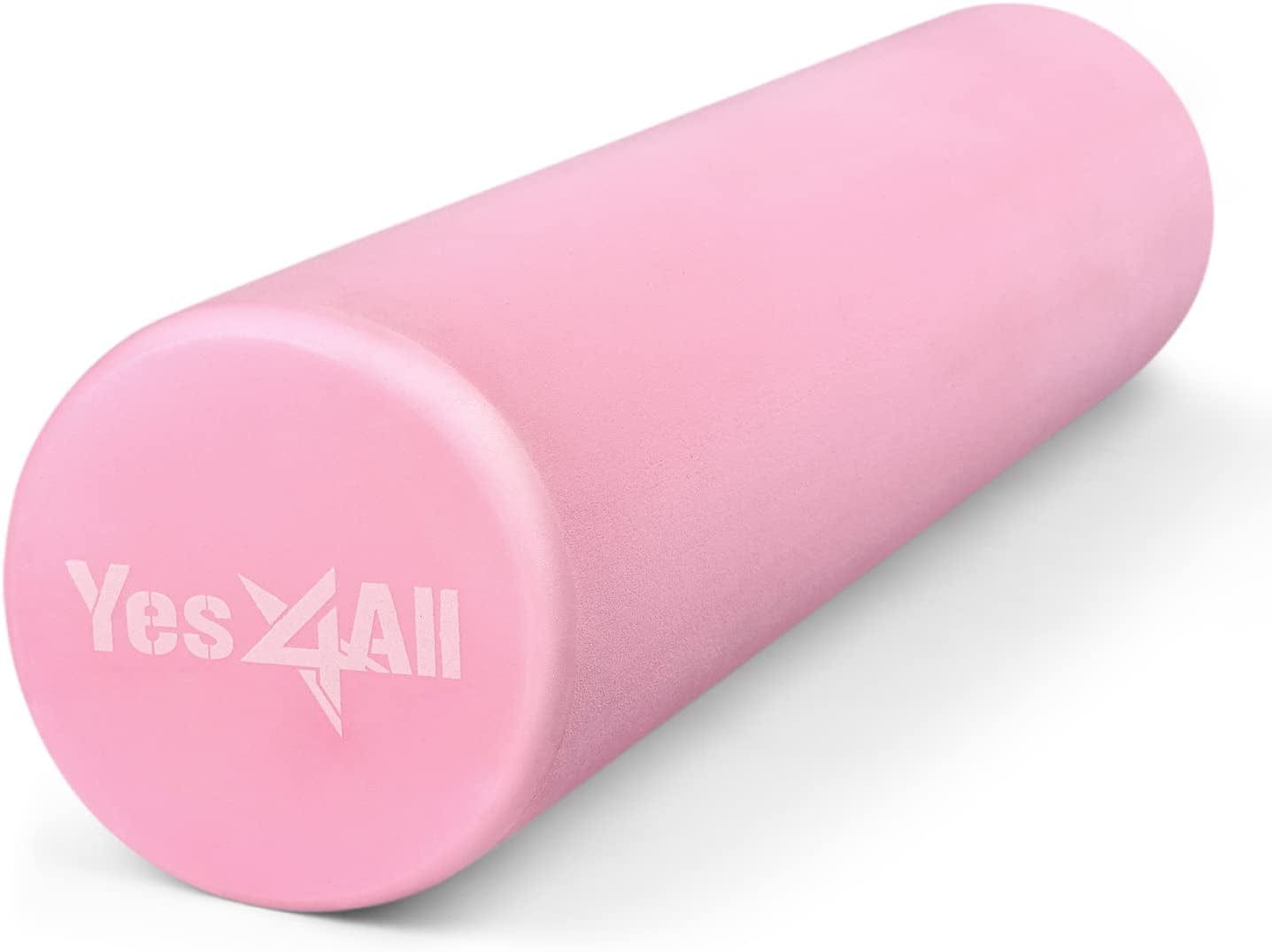 Yes4All Medium-Density round EVA Foam Roller 12", 18", 24", 36" for Back, Legs, Exercise, Deep Tissue, Physical Activities and Muscle Massage