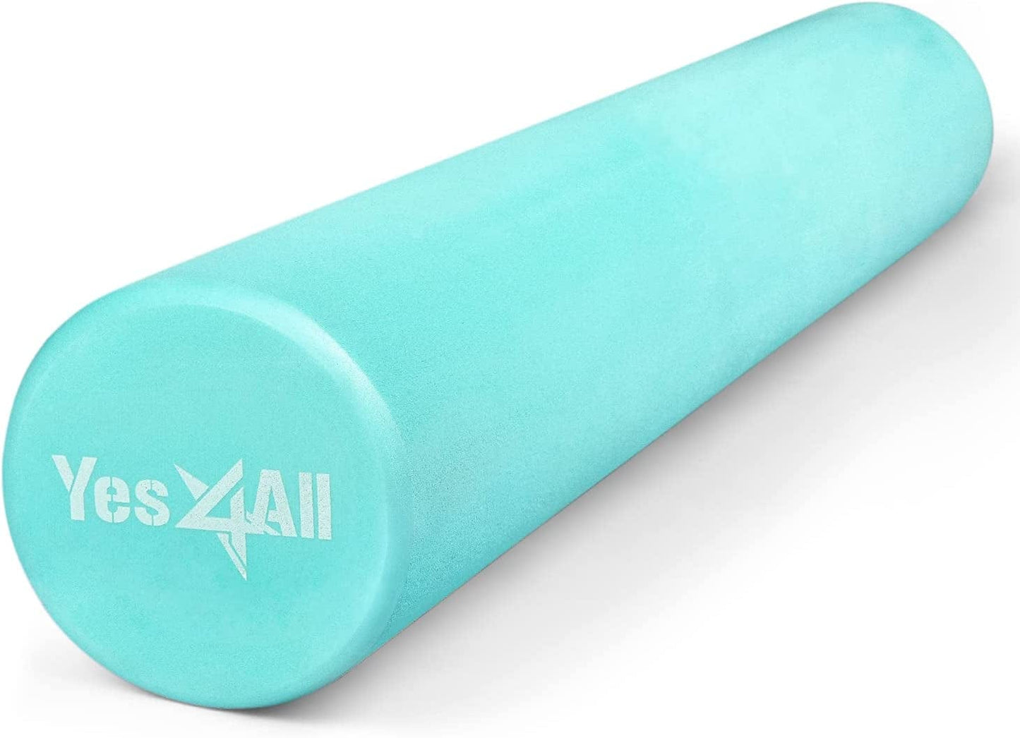 Yes4All Medium-Density round EVA Foam Roller 12", 18", 24", 36" for Back, Legs, Exercise, Deep Tissue, Physical Activities and Muscle Massage