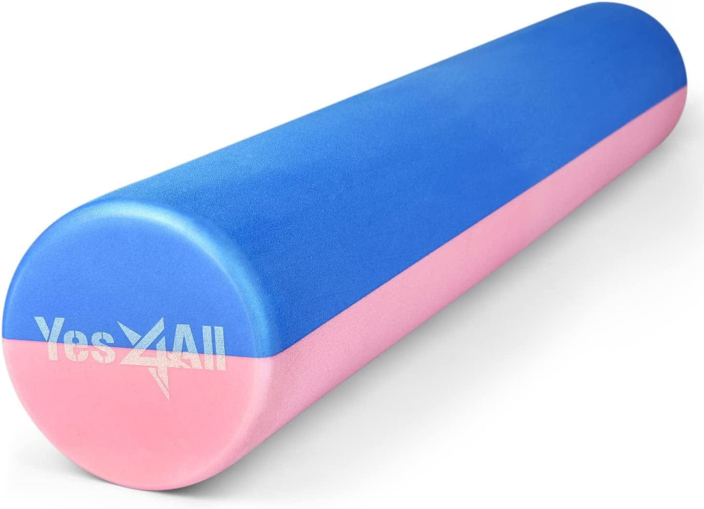 Yes4All Medium-Density round EVA Foam Roller 12", 18", 24", 36" for Back, Legs, Exercise, Deep Tissue, Physical Activities and Muscle Massage