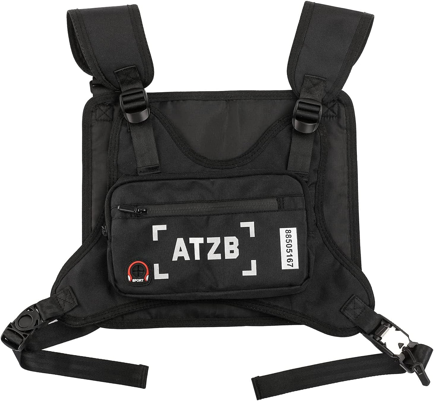 YEVHEV Running Backpack Vest Cell Phone and Accessories Holder Lightweight Pack for Walking Cycling (White)