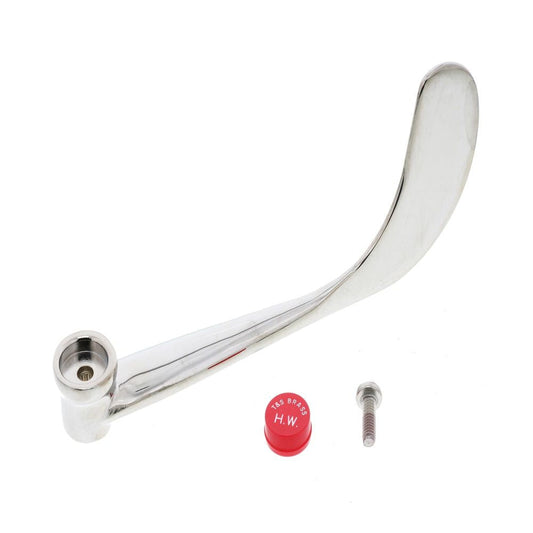 T&S Brass B-WH6H Chrome Plated 6" Wrist Action Handle, Hot Index