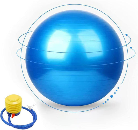 ZHONGLE Anti-Burst Yoga Ball with Air Pump Exercise Ball for Men & Woman Swiss Ball for Fitness, Gym, Yoga, Pilates Etc